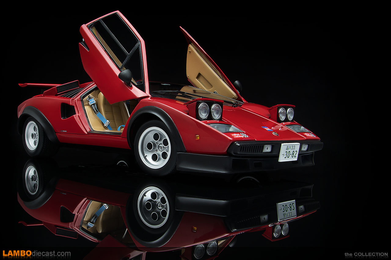 The 1/18 scale Lamborghini Countach Walter Wolf by Kyosho