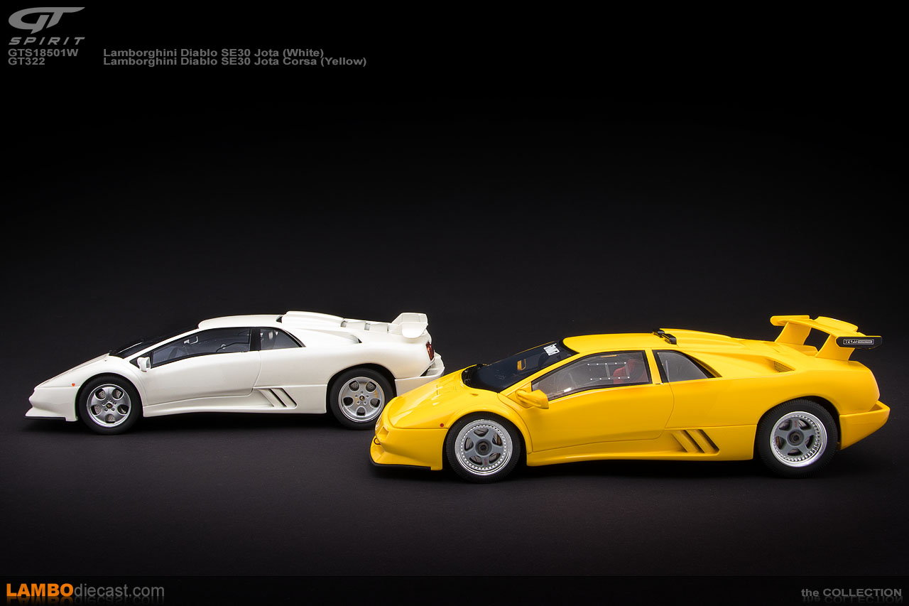 Comparing the Lamborghini Diablo SE30 Jota to the Corsa by GT Spirit