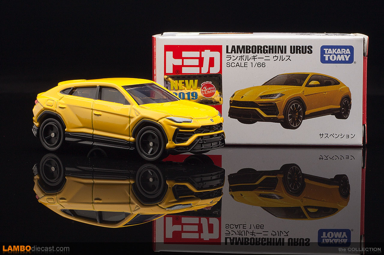 The 1 64 Lamborghini Urus from Tomica a review by LamboDieCast