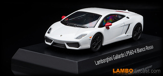 Lamborghini Gallardo LP560-4 Bianco Rosso by Kyosho