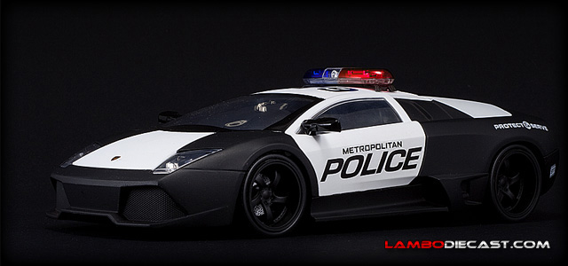  could not let it behind a matte black Murcielago LP640 as a police car 