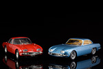 The red 350 GT from Ricko next to the blue one from CMR
