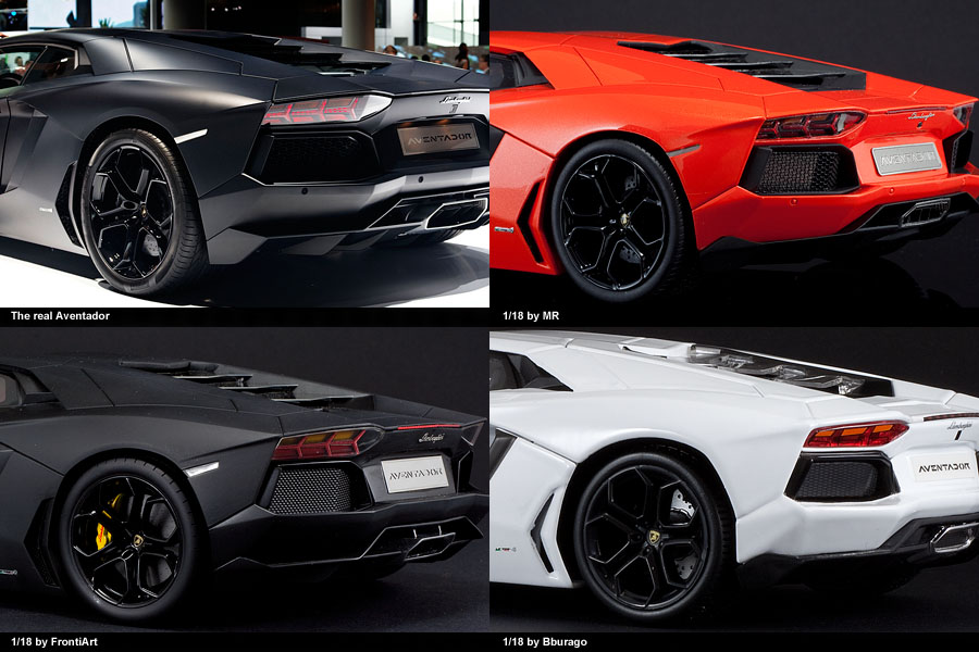 Lamborghini Aventador 1/18 ... FrontiArt vs MR vs Bburago vs the real car  ... | DiecastXchange Forum